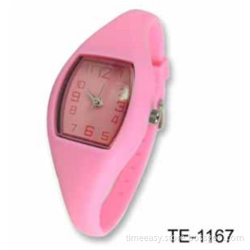 New Popular Silicone Quartz Watch for Woman